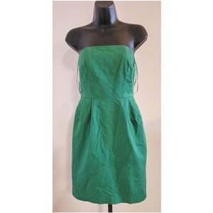Green Strapless Cocktail/Brunch Dress by Express